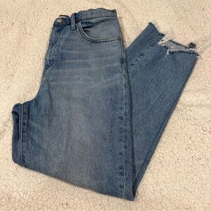 madewell classic straight jeans size 28